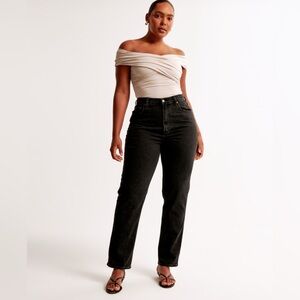 Abercrombie Curve Love Ankle straight Ultra High Rise